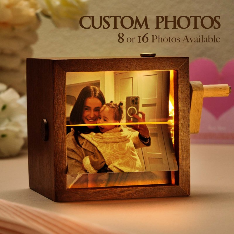 Custom Flipbook Frame – Hand-Cranked Photo Animation with Light
